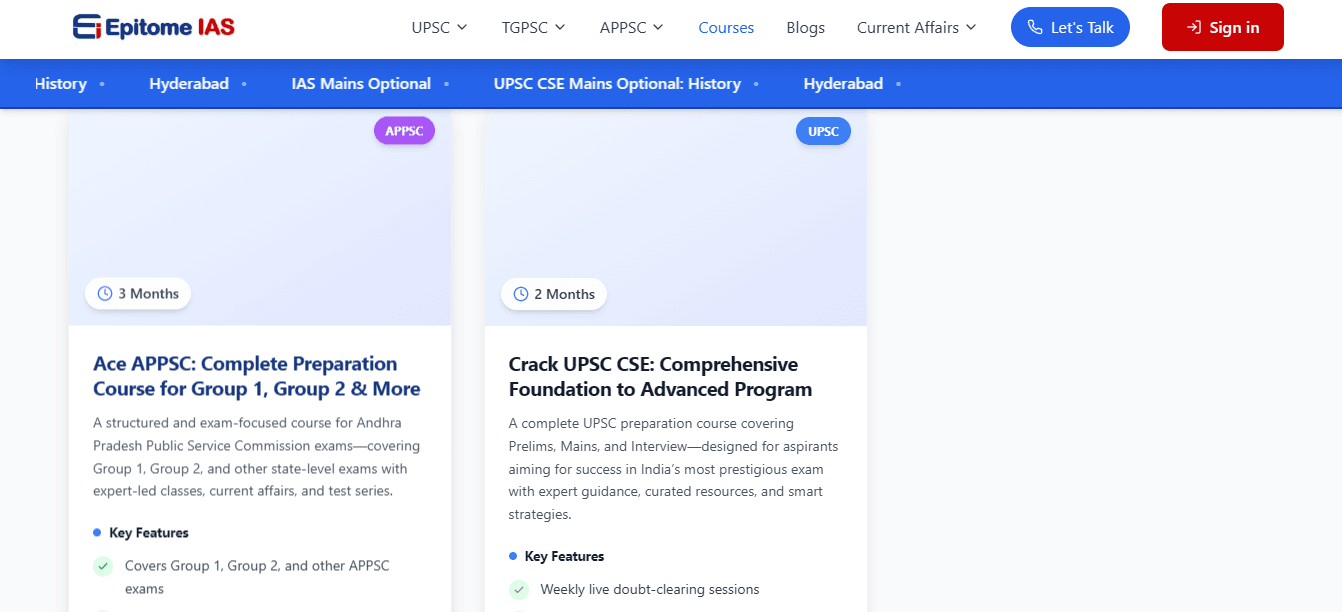 Exam Prep Platform screen 2